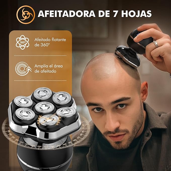 Men´s Shaver Afeitadora Recargable Multifunción 6 en 1