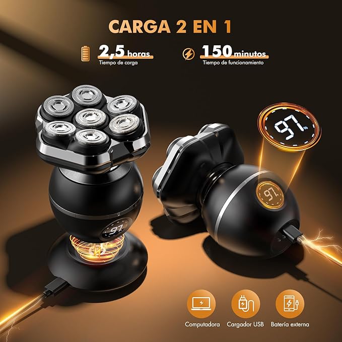 Men´s Shaver Afeitadora Recargable Multifunción 6 en 1